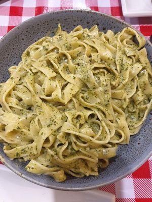 Pesto Fettuccine $20.00 at Belmonte in Baulkham Hills