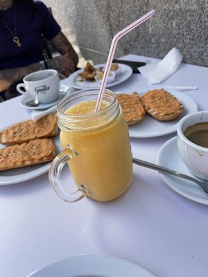 Smoothies from fresh fruits (availability changes) Made for you as you wish.  at Artepas Artesanos Pasteleros in Tenerife
