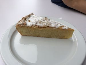 Almond cake at Artepas Artesanos Pasteleros in Tenerife