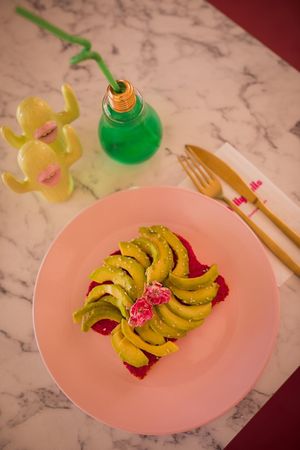 Vegan Avocado Hummus at Mellybells Cafe in Bodrum