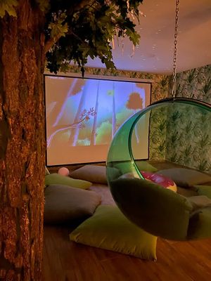 Downstairs play area  at Mellybells Cafe in Bodrum