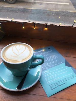 Lovely coffee with oatly makes all the difference. at Koda Coffee in Scarborough