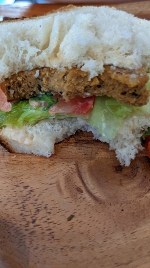 Piri-piri sandwich at Koda Coffee in Scarborough