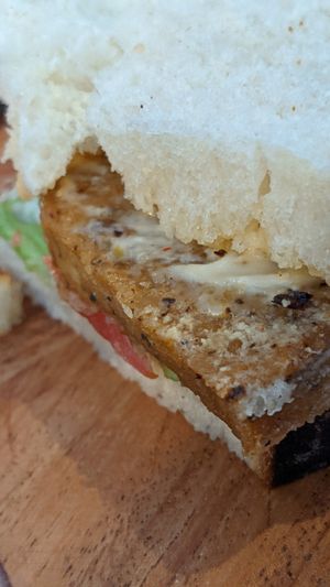 Homemade Perinaise sauce at Koda Coffee in Scarborough