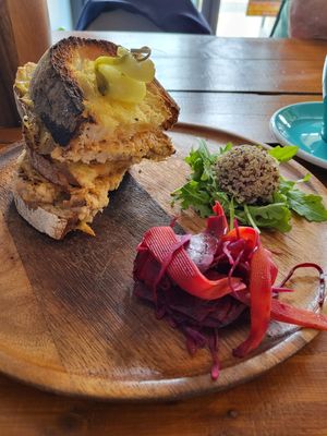 Tempeh Ruben 😋 at Koda Coffee in Scarborough