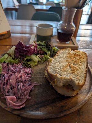 Cheese toastie at Koda Coffee in Scarborough