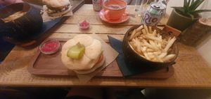 Plant based burger & fries !! at Sha-Ka Coffee House & Eatery in Scarborough