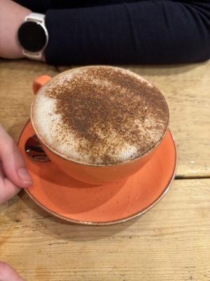 Oat milk cappuccino   at Sha-Ka Coffee House & Eatery in Scarborough