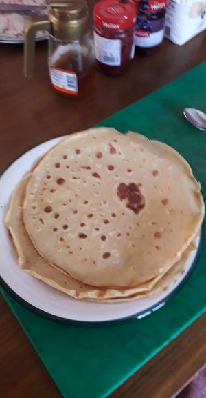 Homemade pancakes at La Mezquita in El Campello