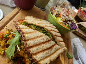vegan sandwich at The Bowl Bar in Cancun