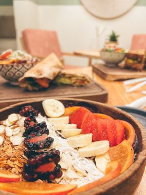Smoothie bowl  at The Bowl Bar in Cancun