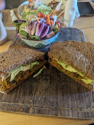 Vegan Sandwich at The Bowl Bar in Cancun