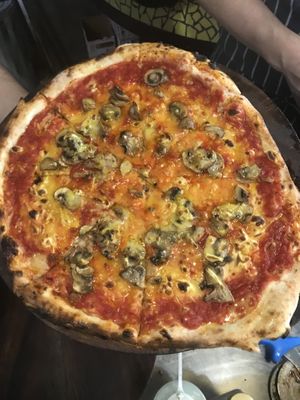 Mushroom pizza (swap to vegan cheese)  at The Master & Margherita in Grey Lynn