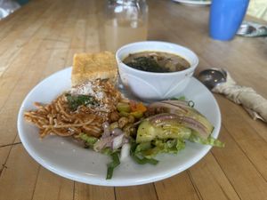 The entire menu for the day - it was so so good 😊   at Tricklebee Cafe in Milwaukee