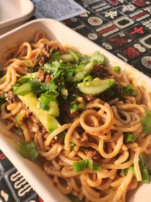 Dan dan noodles at Morning Nights in Long Beach