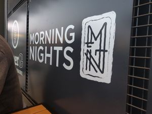 Sign at Morning Nights in Long Beach