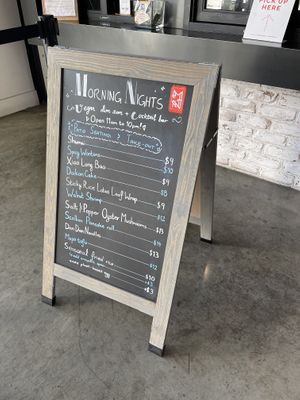 Menu  at Morning Nights in Long Beach