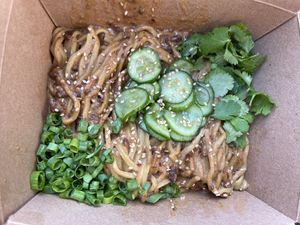 Super tasty Dan dan noodles  at Morning Nights in Long Beach