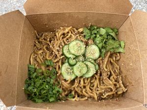 Dan Dan noodles  at Morning Nights in Long Beach