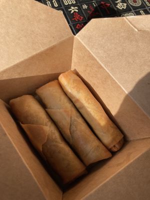 Vegan egg rolls? Yes please!  at Morning Nights in Long Beach