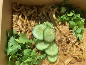 Dan Dan noodle   at Morning Nights in Long Beach