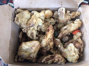 Salt & Pepper Oyster Mushrooms  at Morning Nights in Long Beach