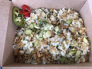 Seasonal Vegetable Fried Rice  at Morning Nights in Long Beach