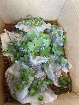 Spicy Wontons  at Morning Nights in Long Beach