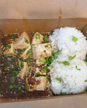 mapo tofu at Morning Nights in Long Beach