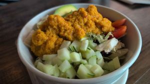 House salad with ginger at 168 Thai & Sushi in Middleburg