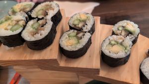 Vegetable Roll at 168 Thai & Sushi in Middleburg