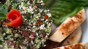 Tabbouleh Salad at Local Coffee + Shop in Puerto Morelos