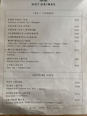 Menu at Local Coffee + Shop in Puerto Morelos