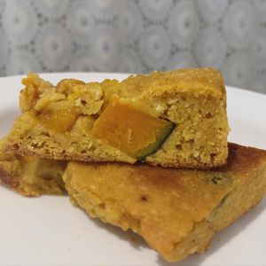 pumpkin brownie at Vegan Vanilla Bakery in Daejeon