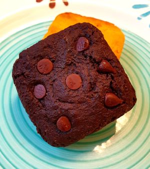 choco tofu bread at Vegan Vanilla Bakery in Daejeon