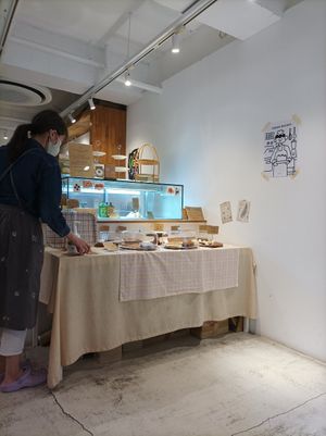 Inside at Vegan Vanilla Bakery in Daejeon