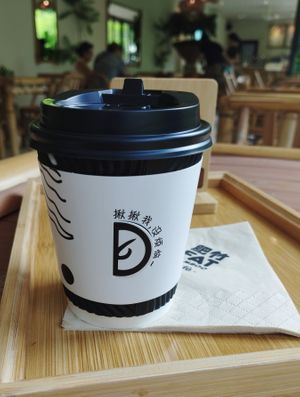 Cafe latte at Fat Bamboo Cafe in Kulai