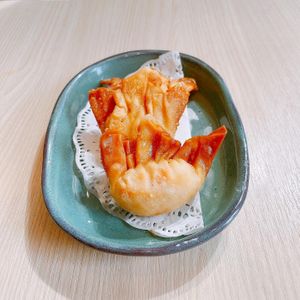 Crispy Veggie Prawn Dumplings at Lotus Vegetarian 莲心 - Novena in Central Singapore