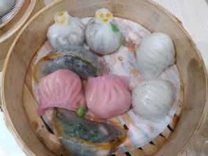 Mixed steam dumpling set at Lotus Vegetarian 莲心 - Novena in Central Singapore