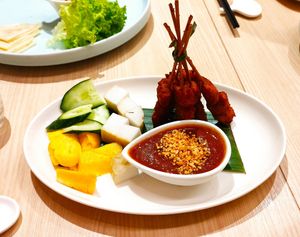 Home Made Satay 自制串沙爹 at Lotus Vegetarian 莲心 - Novena in Central Singapore