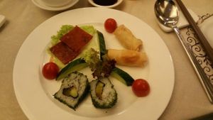 Sushi and others at Lotus Vegetarian 莲心 - Novena in Central Singapore