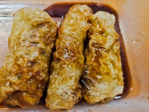Steamed bean curd rolls at Lotus Vegetarian 莲心 - Novena in Central Singapore
