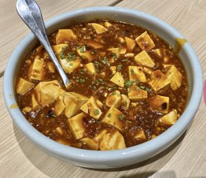 Mapo tofu at Lotus Vegetarian 莲心 - Novena in Central Singapore