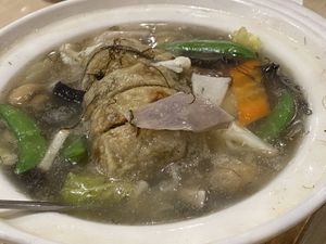 Veg fish  at Lotus Vegetarian 莲心 - Novena in Central Singapore