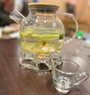 Pandan Lemongrass Tea   at Lotus Vegetarian 莲心 - Novena in Central Singapore