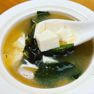 Miso Soup   at Lotus Vegetarian 莲心 - Novena in Central Singapore