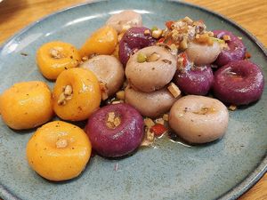 Hakka Truffle Trio Abacus at Lotus Vegetarian 莲心 - Novena in Central Singapore