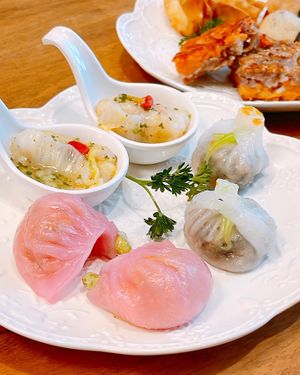 Royale afternoon tea set for 2 (3-5pm daily)  at Lotus Vegetarian 莲心 - Novena in Central Singapore