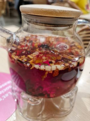 Fruit Tea ~ 19/5/22 at Lotus Vegetarian 莲心 - Novena in Central Singapore