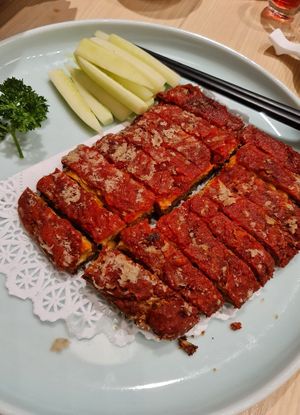 MiaoYi Signature Crispy Suckling "pig" ~ not nice ~ 19/5/22 at Lotus Vegetarian 莲心 - Novena in Central Singapore